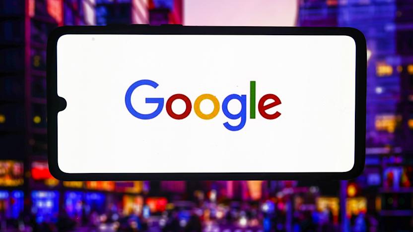 Google logo is screened on a mobile phone for illustration photo. Krakow, Poland on October 17th, 2024. (Photo by Beata Zawrzel/NurPhoto via Getty Images)